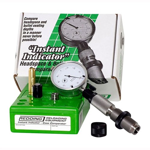 Le Redding Instant Indicator te permet de comparer facilement la profondeur de siège des balles et l'espace de tête avec une précision de .001