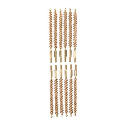 Die Dozen Pack Bronze Rifle Brushes von Sinclair International sind perfekte Reinigungswerkzeuge für dein 20 Kaliber Gewehr, langlebig und effektiv für eine gründliche Reinigung.