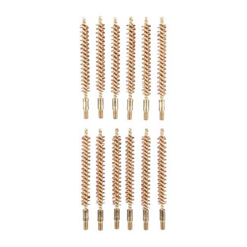Il pacchetto da una dozzina di spazzole in bronzo per fucili calibro 270, 8-32M, offre pulizia efficace e duratura per le canne, ideale per ogni tiratore.