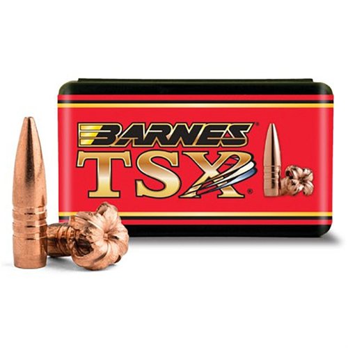 Les balles TIPPED TSX® de Barnes offrent une expansion rapide, une pénétration profonde de 28 % et une précision exceptionnelle grâce à leur construction en cuivre.