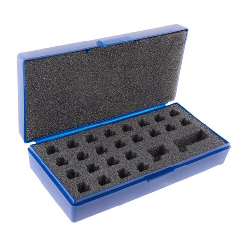 Mit dem Sinclair Comparator/Bump Gage Kit Case behältst du Ordnung und kannst bis zu 24 Inserts sicher aufbewahren – ideal für deine Präzisionswerkzeuge!