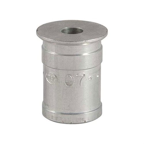 Le MEC Powder Bushings offrono una varietà di volumi per regolare con precisione il carico di polvere. Controlla sempre i pesi con una bilancia per accuratezza.