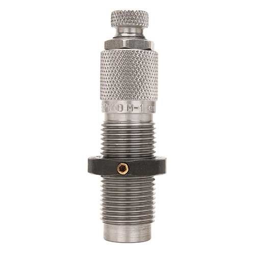 Der PISTOL 'M' DIES von LYMAN erweitert den Hülsenmund für gleichmässiges Geschosssetzen, schont das Messing und verhindert das 'Shaving' bei Gussgeschossen.