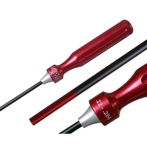 Le canne di pulizia in acciaio inossidabile rivestite garantiscono una pulizia efficace senza piegarsi, con manico in alluminio per un controllo ottimale e protezione del tuo fucile.