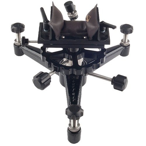 Il WINDAGE HEAVY VARMINT REST offre regolazioni rapide per forend di diverse dimensioni e movimenti orizzontali precisi, ideale per tiratori destri e mancini.