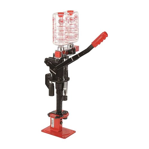 La MEC 600 Jr. è un caricatore di cartucce economico e popolare, capace di caricare 8-10 scatole all'ora, con sistema di alimentazione primer 285 CA e regolabile per cartucce da 3