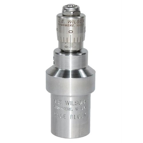 Avec le micromètre de profondeur L.E. Wilson, mesure facilement l'espace de tête de tes cartouches avant et après le dimensionnement, pour un rechargement précis!