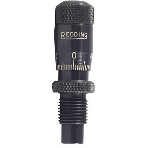 I micrometri di seduta Redding offrono precisione e accuratezza, consentendo di regolare la profondità di seduta dei proiettili STD a 1/1000 di pollice.