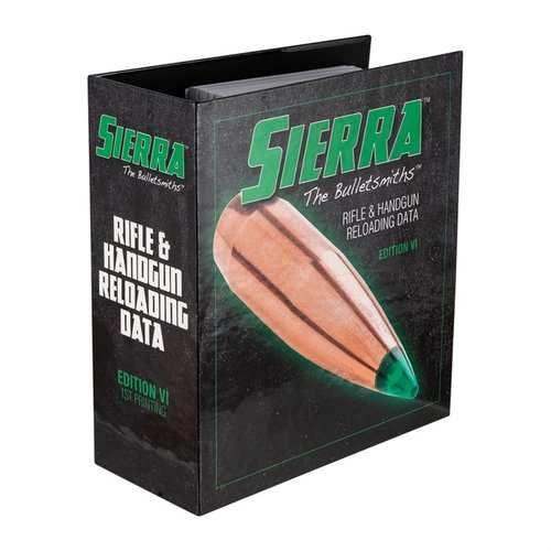 Das 6. Auflage Handbuch von Sierra Bullets bietet dir die neuesten Reloading-Informationen, Empfehlungen, historische Hintergründe und einen Glossar für optimale Ergebnisse.