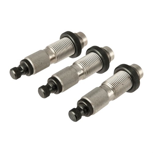 Les jeux de matrices Deluxe Redding garantissent une précision exceptionnelle avec des matrices en acier de haute qualité pour un rechargement fiable et durable.