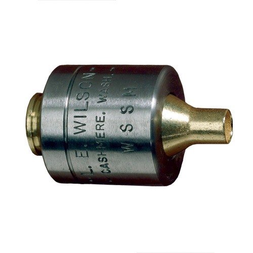 Il RIFLE CASE HOLDER L.E. WILSON offre precisione e uniformità nel trimming delle cartucce, supportando il corpo della cartuccia come una camera di un'arma.