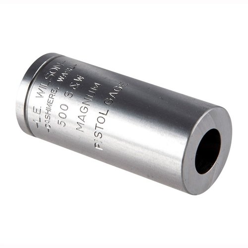 Il WILSON PISTOL MAX CASE GAGE 500 S&W consente di misurare con precisione le dimensioni critiche delle cartucce, garantendo una ricarica senza errori.