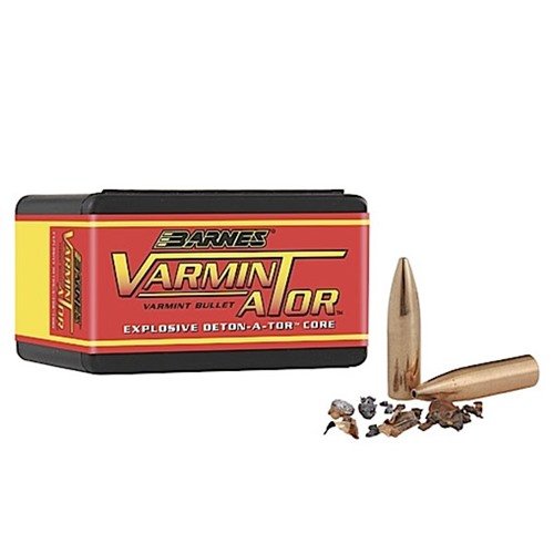 Les balles VARMIN-A-TOR 6MM/243 de 58gr offrent une conception à pointe creuse, fragmentant violemment à l'impact pour éliminer les prédateurs et vermines.