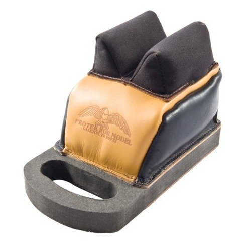 Der Deluxe Protektor Rear Bag mit Griff bietet Stabilität, eine erhöhte Höhe und robustes Leder für optimalen Halt beim Schiessen aus der Position.