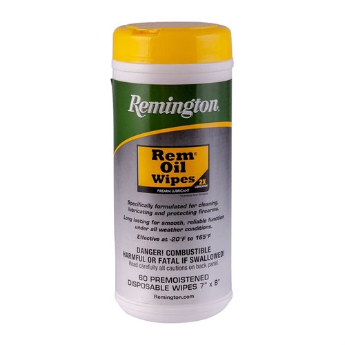 Le OIL WIPES REMINGTON penetrano nei pori dei metalli, offrono protezione contro ruggine e umidità, ideali per pulire armi dopo l'uso.