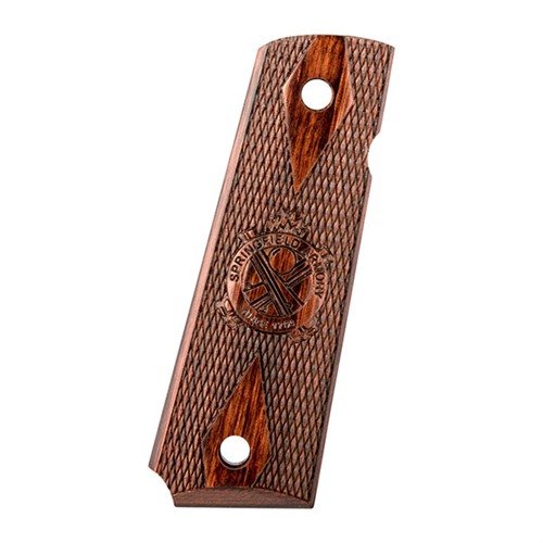 Die Cocobolo Checkered Cross Cannon Griffe für die Springfield 1911 bieten einen tollen Look mit einem abgerundeten Mag Well und sind einzeln erhältlich.