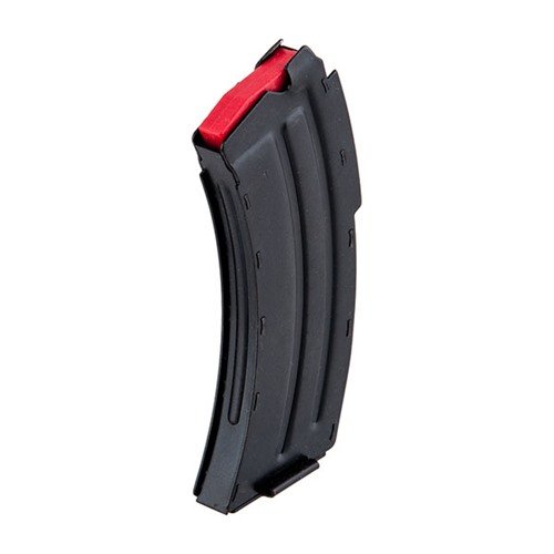 Das Savage Mark II 10 RD Magazin für 22LR ist einsatzbereit, hat eine matte schwarze Oberfläche und bietet dir eine zuverlässige 10-Schuss-Kapazität.