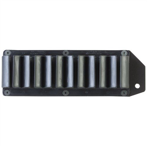 Der SIDE SADDLE SHELL HOLDER von LYMAN für Remington 870/1100/1187 bietet schnellen Zugriff auf 6 zusätzliche Schüsse, ohne dauerhafte Änderungen an deiner Waffe.
