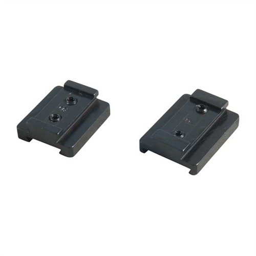 Le basi Talley in acciaio blu con design a sella e doppie spalle di rinculo garantiscono una stabilità superiore per il tuo cannocchiale anche sotto forte rinculo.