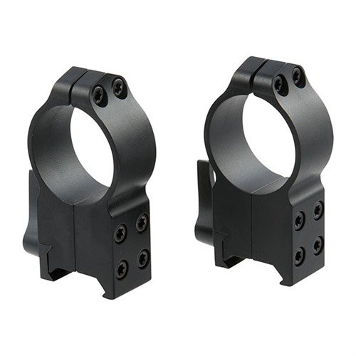 Die MAXIMA Quick Detach Ringe sind extrem robust, bieten eine präzise Wiederholgenauigkeit und passen auf alle Weaver- und Mil-Spec Picatinny-Basen.