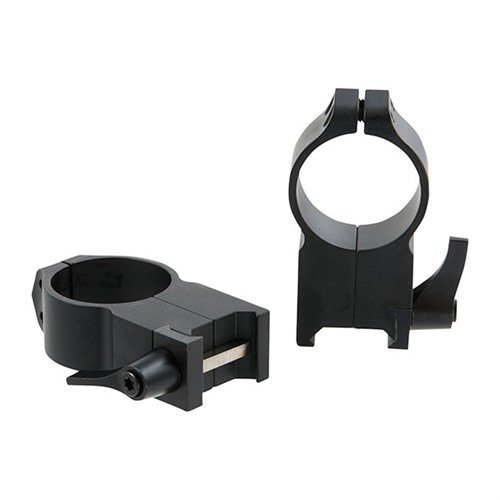 I MAXIMA QUICK DETACH RINGS offrono un sistema di montaggio robusto in acciaio, leve regolabili e precisione di 1/1000 di pollice, compatibili con basi Weaver.