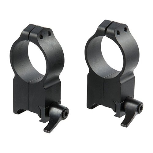 Die MAXIMA Quick Detach Ringe sind extrem robust, bieten eine präzise Wiederholgenauigkeit und passen auf alle Weaver- und Mil-Spec Picatinny-Basen.