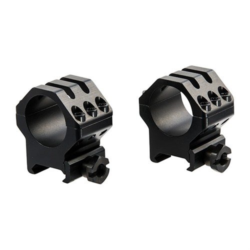 Die SIX-HOLE SKELETON RINGS bieten ultra-sicheren Halt für grosse Zielfernrohre auf starken, langreichweitigen Gewehren mit schnellem Anbau.