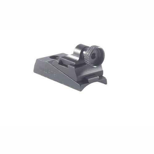 Der CVA WGRS Receiver Rear Sight bietet dir die Möglichkeit, Peep Sights einfach zu nutzen, indem er auf vorhandene Dovetail- oder Schraublöcher montiert wird.