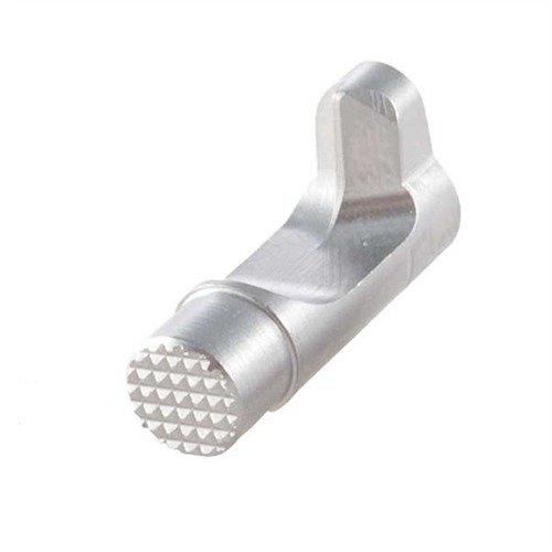 Il pulsante di rilascio del caricatore 1911 BULLET PROOF® offre una costruzione in acciaio di alta qualità, una lunghezza estesa e una superficie scanalata per cambi rapidi e precisi.