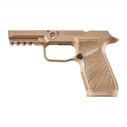 Upgrade deine SIG-SAUER P320 mit dem Wilson Combat WCP320 Griffmodul für besseren Halt, reduzierte Rückstoss und ein ergonomisches Design für optimale Kontrolle.