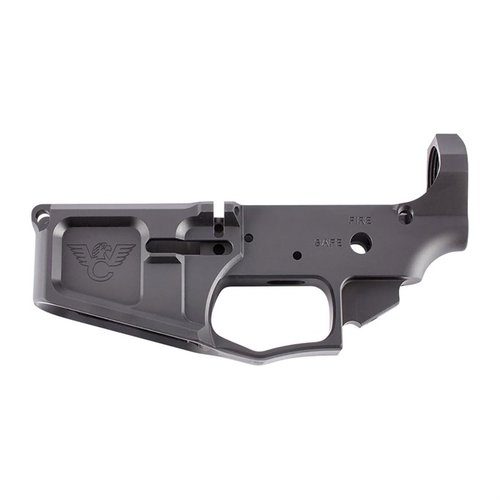 Der WC-15 BILLET LOWER RECEIVER bietet dir eine übergrosse Magazinschacht, integrierte Abzugsschutz und höchste Präzision aus 7075-T6 Flugzeugaluminium.