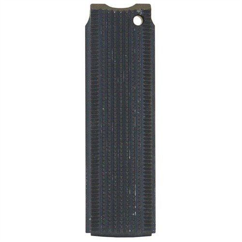 Der 1911 Mainspring Housing von Wilson Combat bietet eine rutschfeste, tief gestempelte Oberfläche aus solidem Stahl für optimalen Halt und Kontrolle.