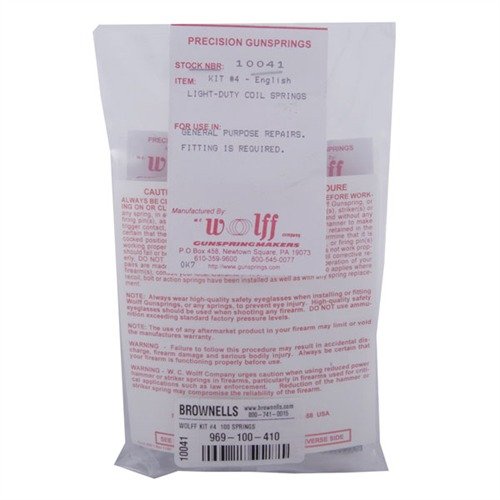 Avec le kit WOLFF #4, tu as 100 ressorts de différentes conceptions pour répondre à tous tes besoins, offrant des dimensions variées et des charges multiples.