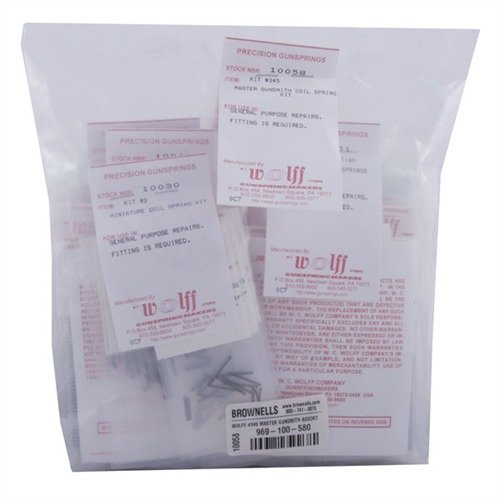 Avec le MASTER COIL SPRING KIT de WOLFF, tu as 550 ressorts très utiles dans 5 kits, parfaits pour répondre à tous tes besoins en armurerie.