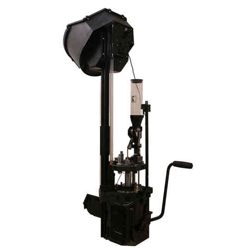 Die Frankford Arsenal FX-10 ist eine hochmoderne 10-Stations-Pressmaschine mit automatischer Indizierung, die einfaches Nachladen von 9mm bis .308 ermöglicht.